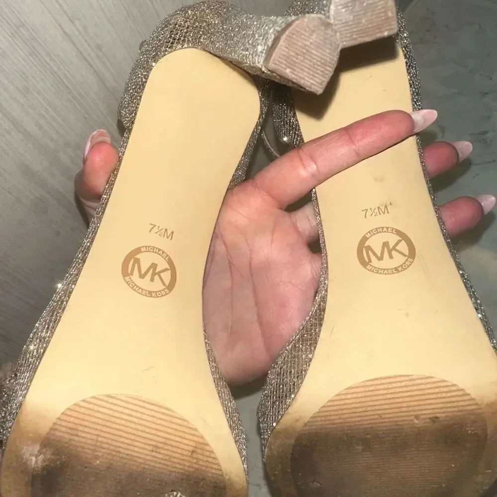 Michael Kors Sparkly Gold Women’s Heels